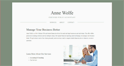 Desktop Screenshot of annewolfecpa.com