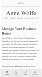 Mobile Screenshot of annewolfecpa.com